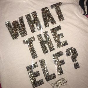 Victoria’s Secret PINK “what the elf” T-shirt